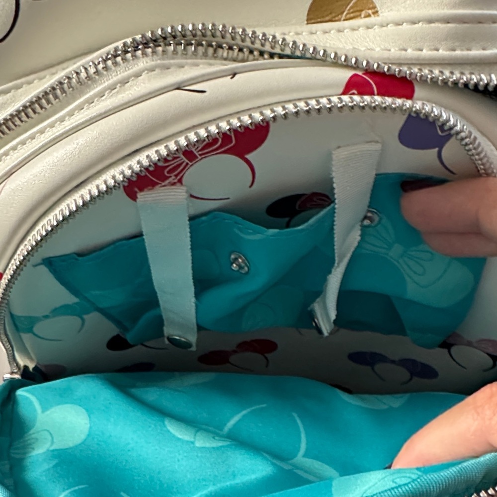 Loungefly Multicolor Bow Print Backpack - image 4